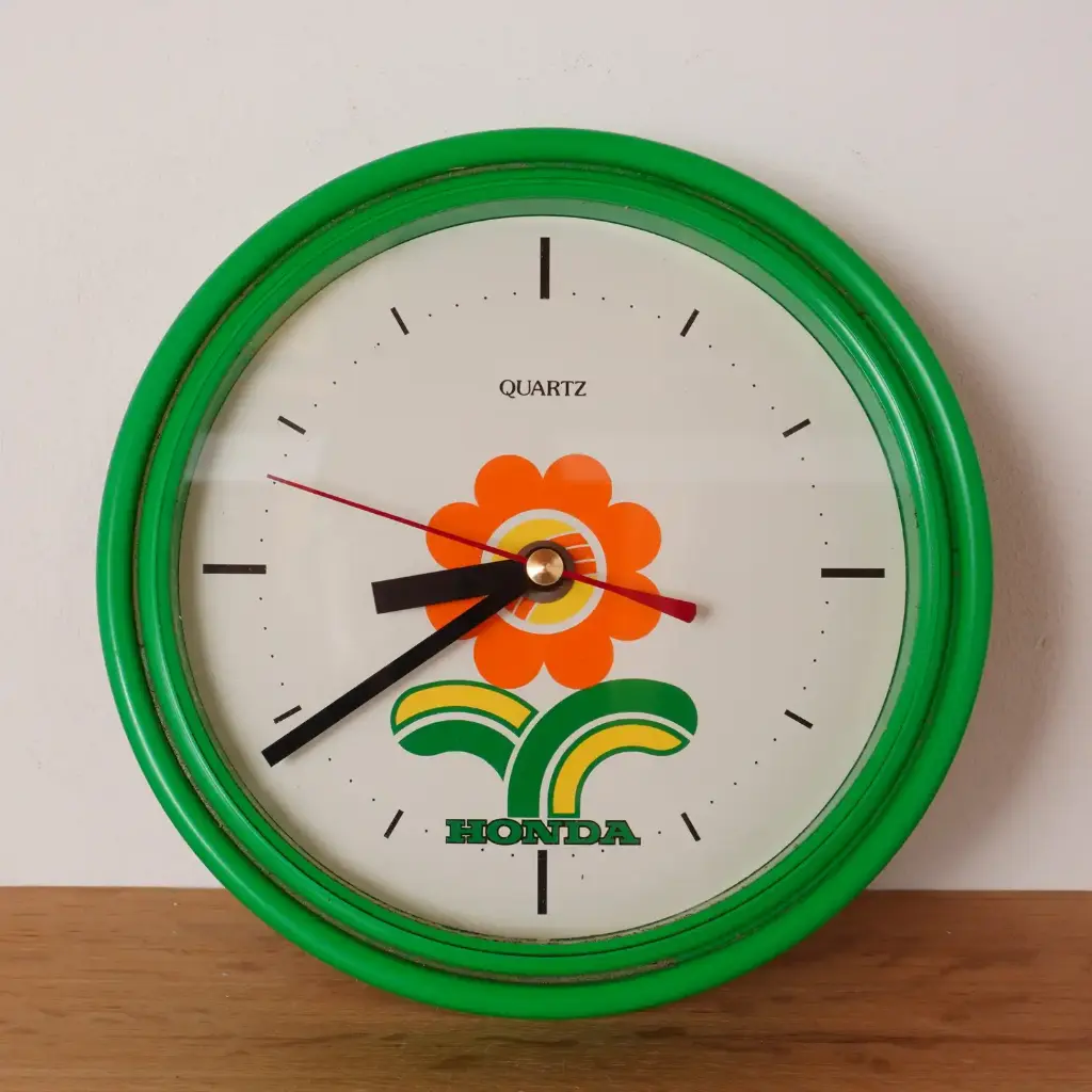 Horloge publicitaire Honda vintage