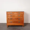 Commode en chêne & marbre 