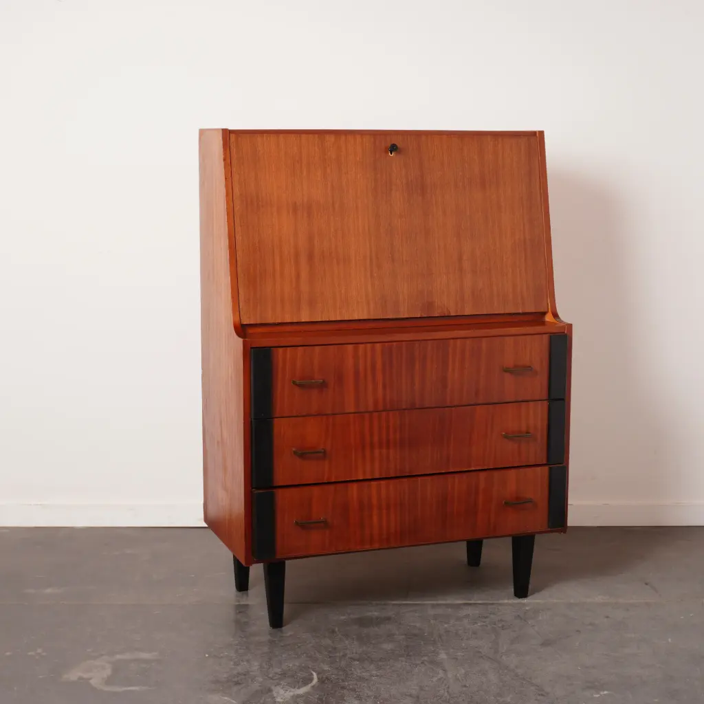 Secrétaire en bois vintage