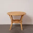 Table basse rotin vintage