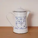 Cafetière tôle émaillée vintage 21cm