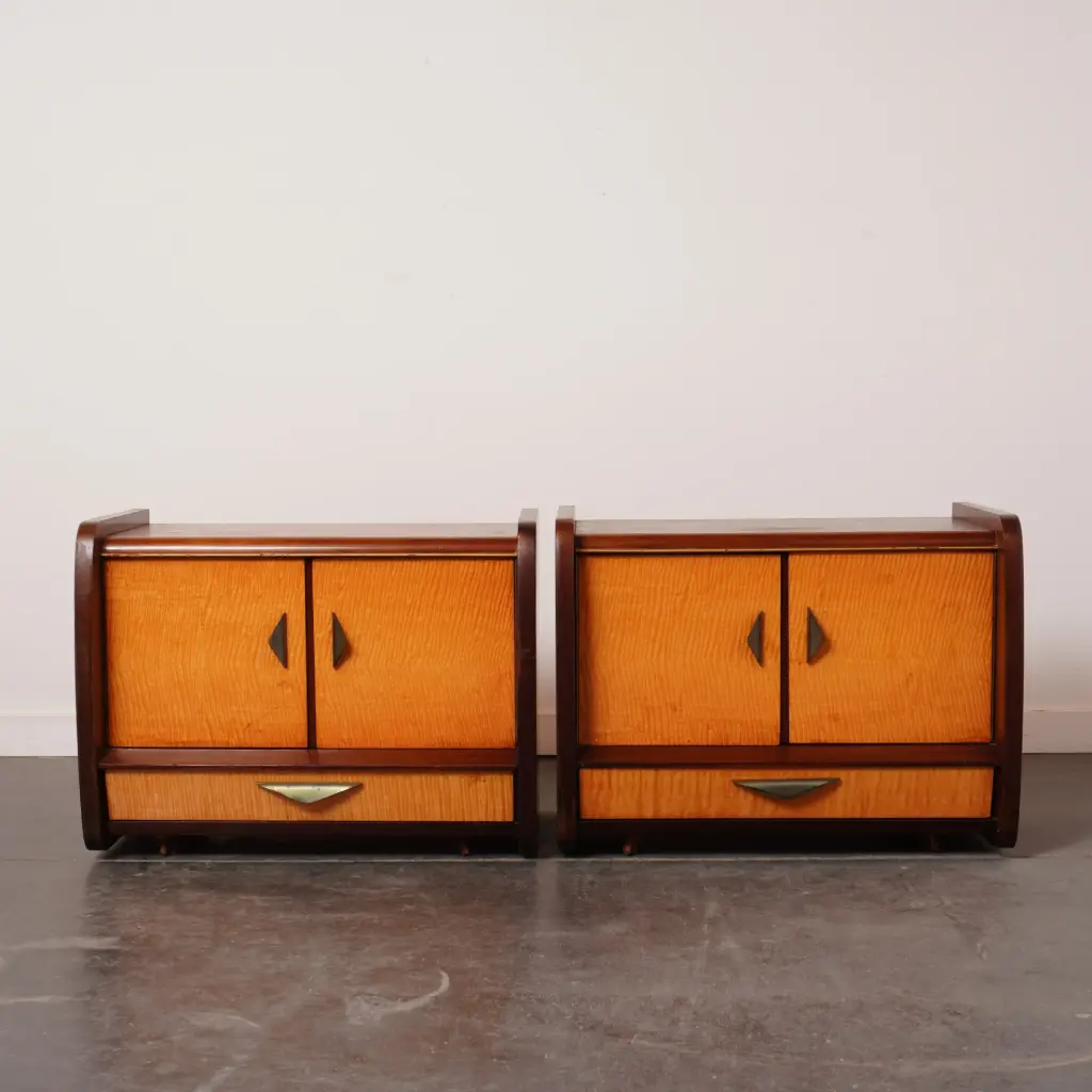 Paire tables de nuit vintage