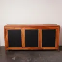 Meuble comptoir bois exotique 