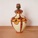 Lampe Boch Frères kéramis Catteau