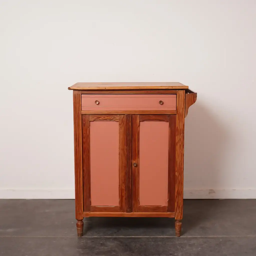 Meuble de toilette en pin