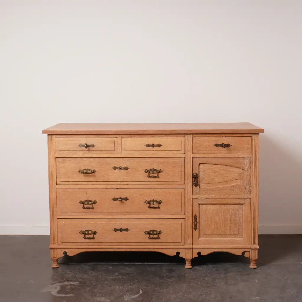 Meuble bas bois aérogommé