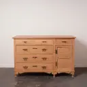 Meuble bas bois aérogommé