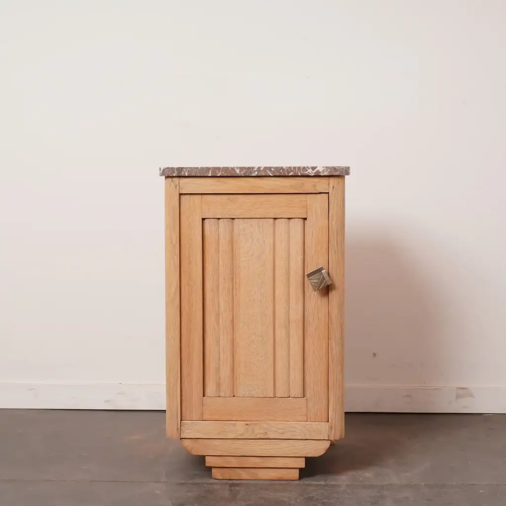 Meuble bas bois aérogommé style Art Déco 