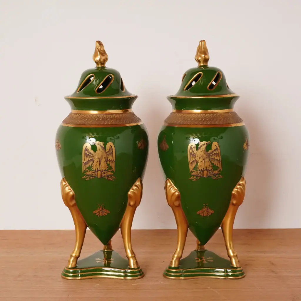Paire de vases Jaget & Pinon Style Napoléon 1er