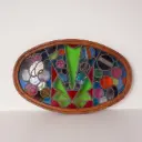 Vitrail de fenêtre ancien