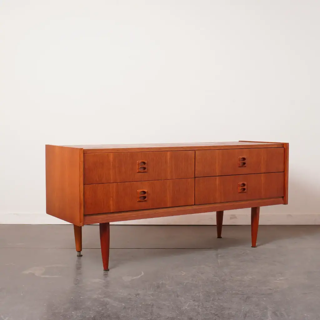 Meuble bas teck vintage