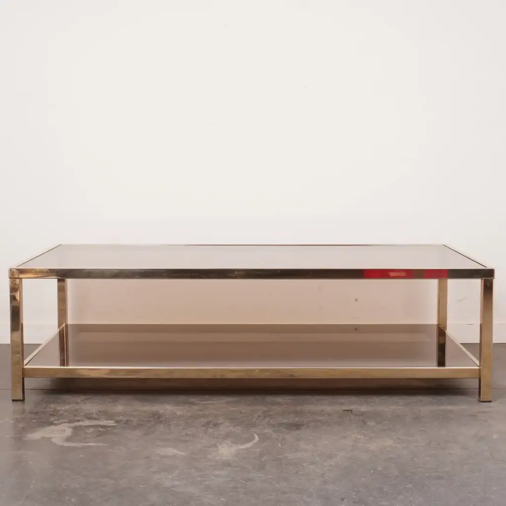 Table basse verre Belgo Chrom 70'