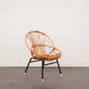 Fauteuil enfant coquille vintage 