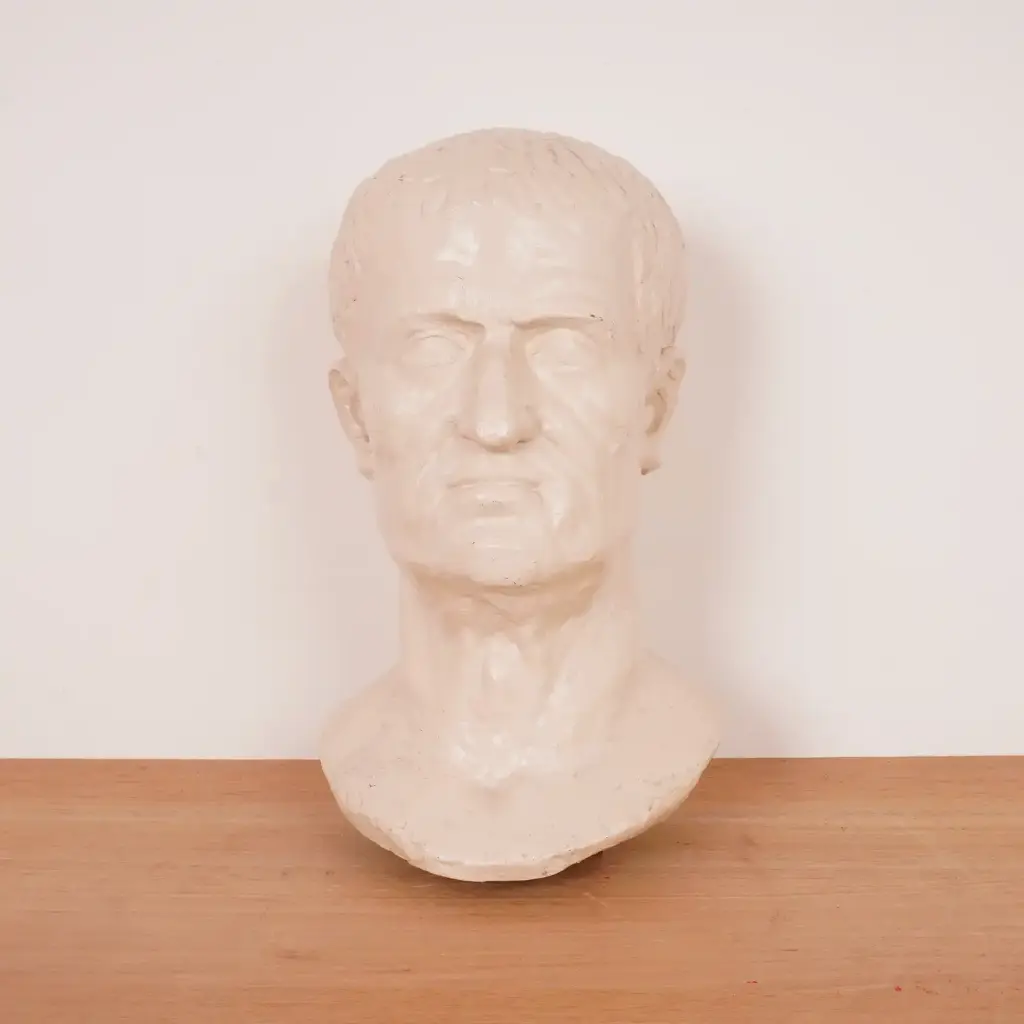 Buste en plâtre Empereur Romain