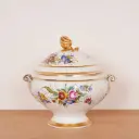 Soupière en porcelaine fin XIXème
