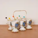 Panier de 6 mazagrands  "Les Décors de Paris"