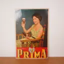 "Carton de comptoir" publicitaire bière Prima