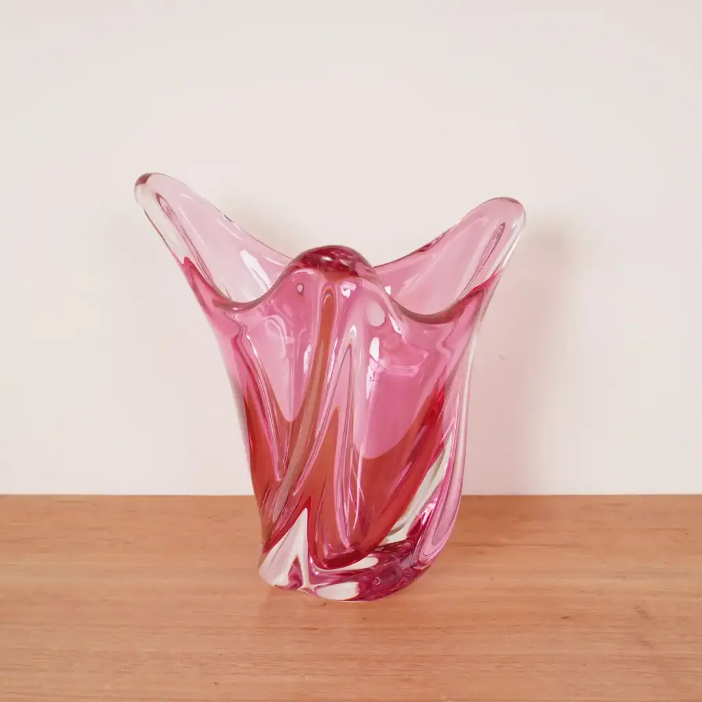 Vase en cristal Val Saint Lambert 