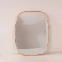 Miroir métal doré vintage