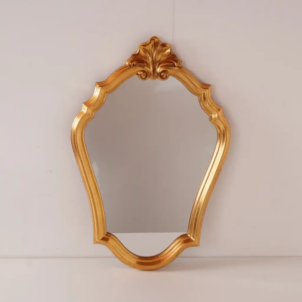 Miroir bois doré vintage