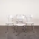 Série de 4 chaises formica vintage 