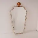 Miroir en métal doré vintage