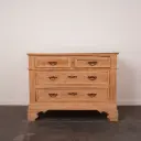 Commode en bois aérogommé/marbre