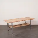 Table basse métal chromé vintage