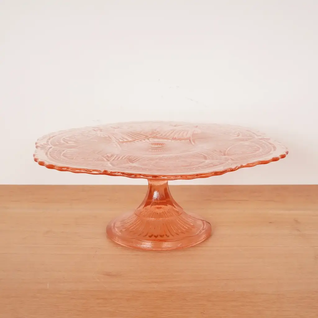Plat à tarte en verre vintage