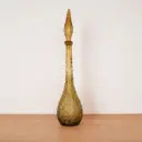 Carafe verre ambré d'Empoli Italie