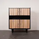 Meuble buffet 4 portes bois peint