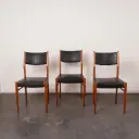 Série de 3 chaises vintage