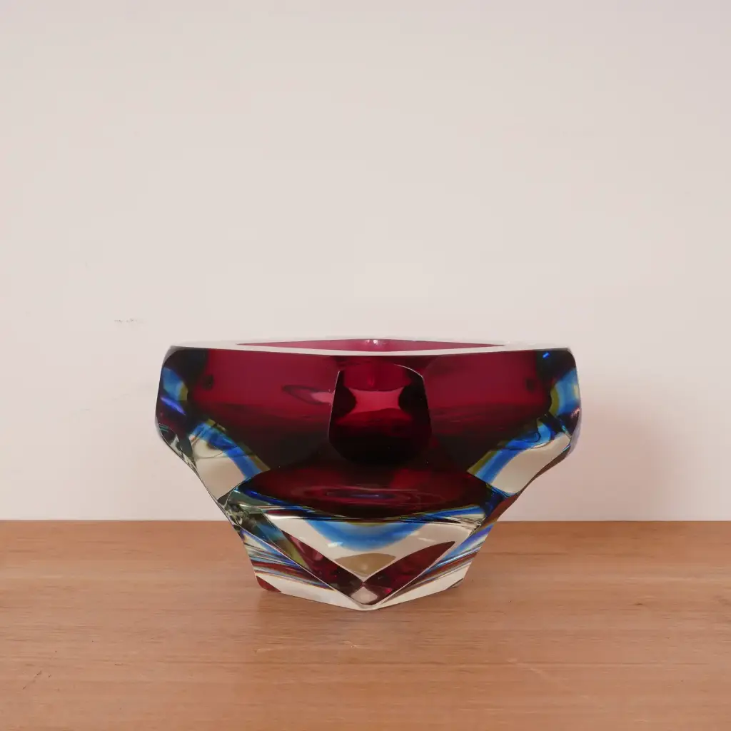Vide poche en verre de Murano F. Poli