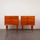 Paire de tables de nuit vintage