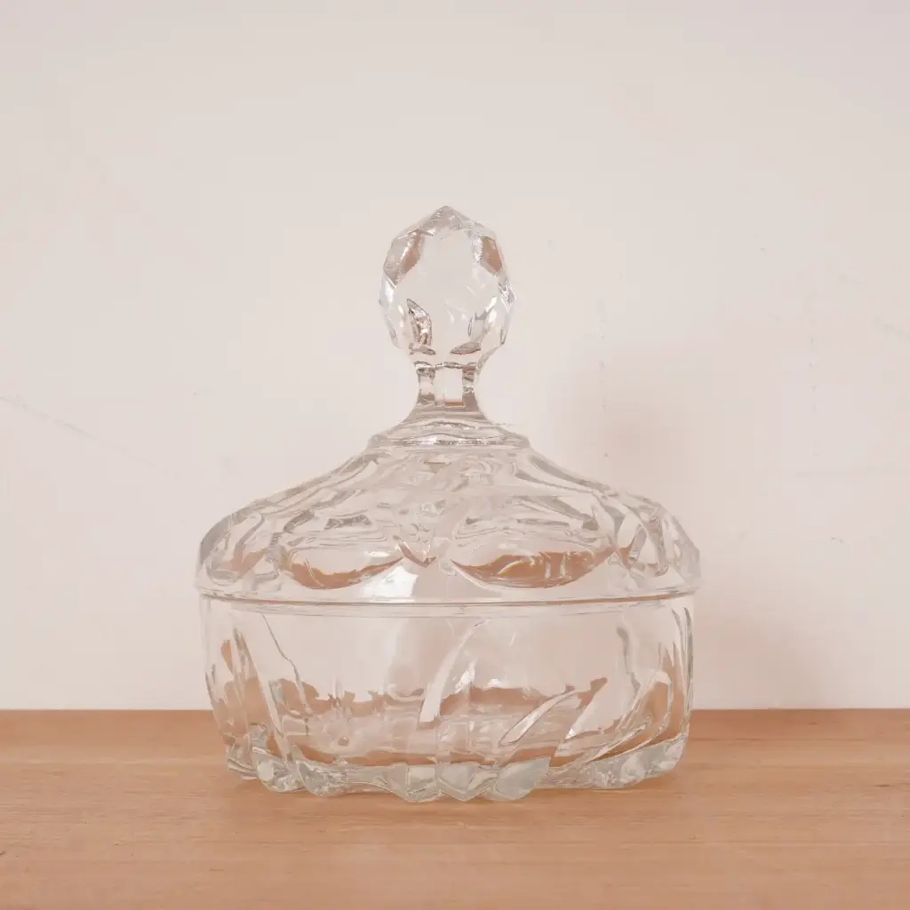 Bonbonnière en cristal vintage