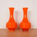 Paire de vases verre d'Italie vintage