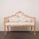 Banquette style Louis XV regarnie