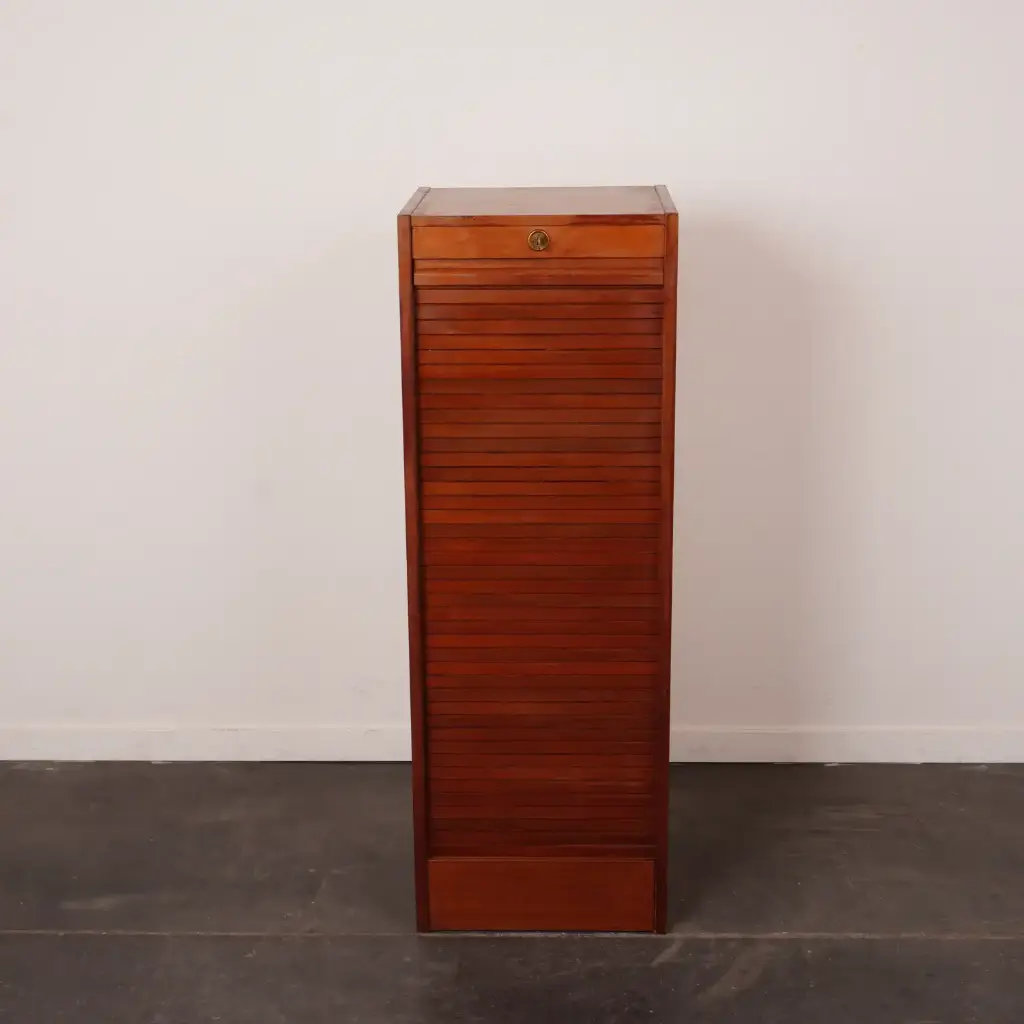 Meuble classeur à rideau vintage
