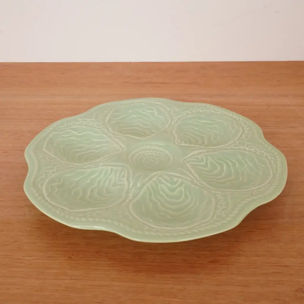 Assiette à huitres Boch Kéralux