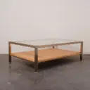 Table basse en verre vintage