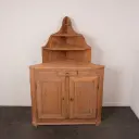 Meuble encoignure bois aérogommé