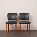 Paire de chaises simili vintage