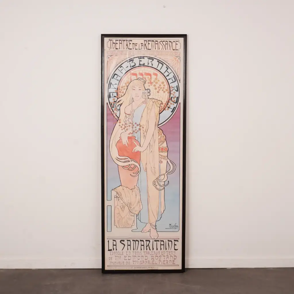 Affiche publicitaire/reproduction de Mucha 
