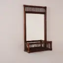 Miroir mural bambou vintage