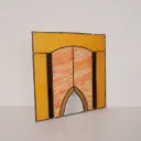 Vitrail de fenêtre style Art Déco