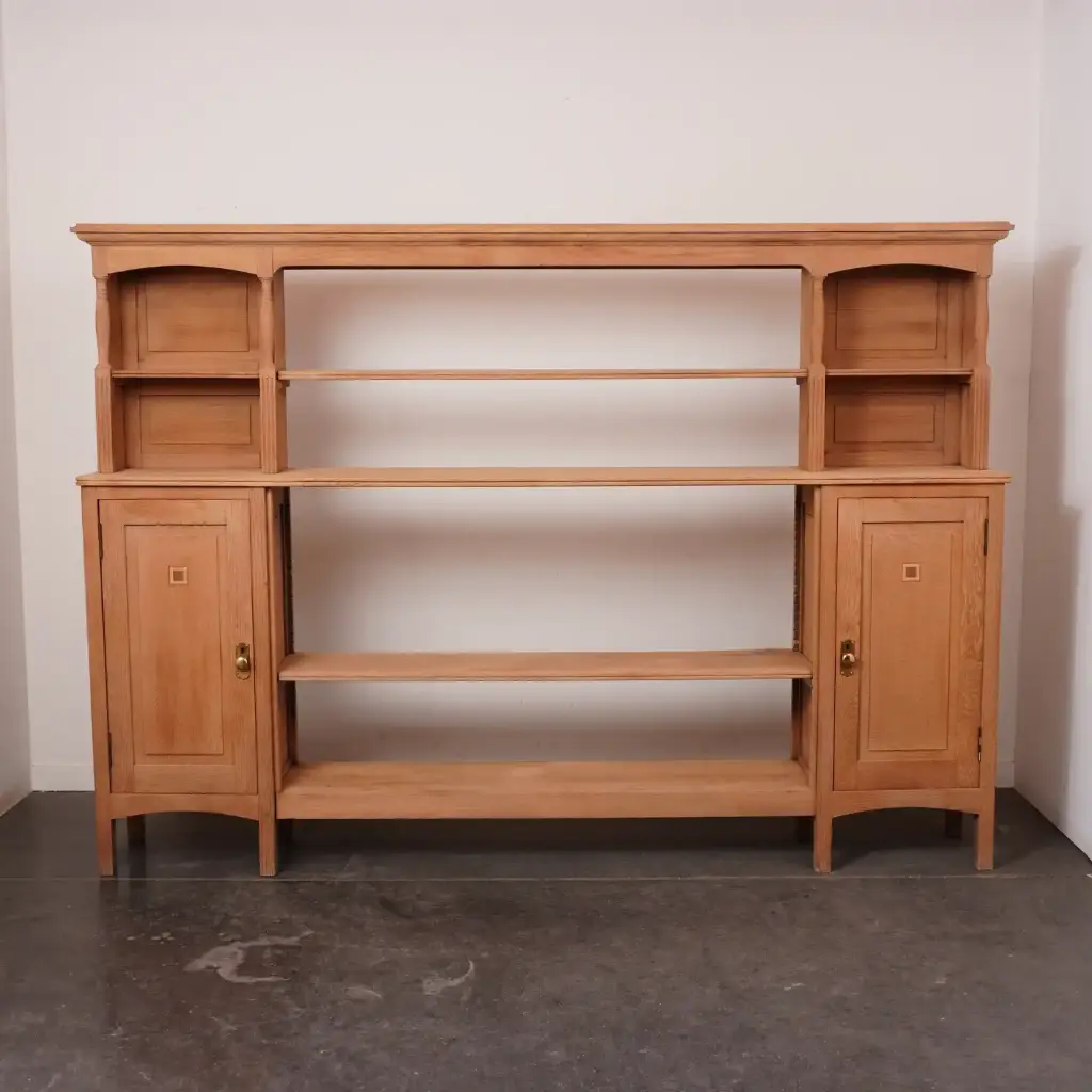 Buffet/bibliothèque en bois aérogommé