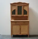 Meuble 2 corps bois aérogommé