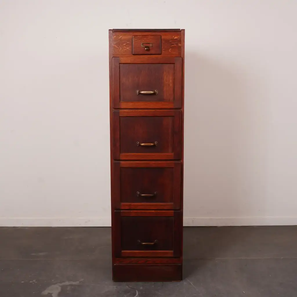 Meuble classeur chêne ancien