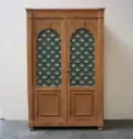 Armoire/étagère bois aérogommé vintage