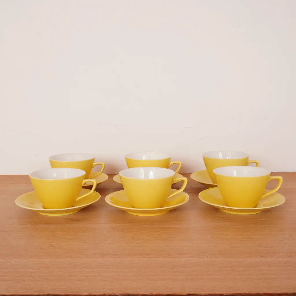 6 tasses Villeroy & Boch vintage Luxembourg